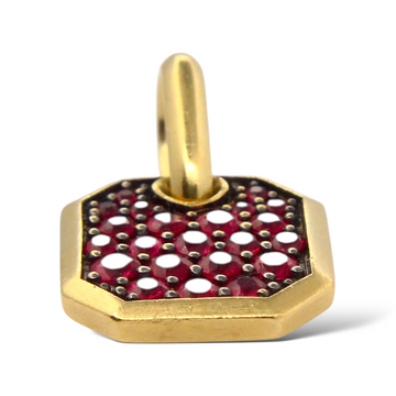 DAVID YURMAN Ruby Roman Amulet Pendant 18k Yellow Gold