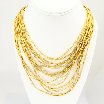 MARCO BICEGO Marrakech Necklace Earrings Bracelet Set 18K Yellow Gold Diamond