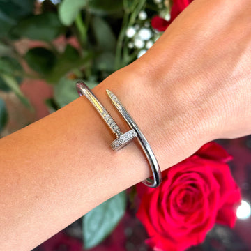 CARTIER Juste Un Clou Classic Bracelet Bangle 18K White Gold Box Papers 2024