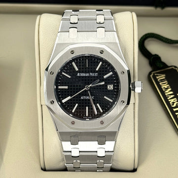Audemars Piguet Royal Oak Selfwinding 15300ST BOX PAPERS 39mm Steel Black Dial