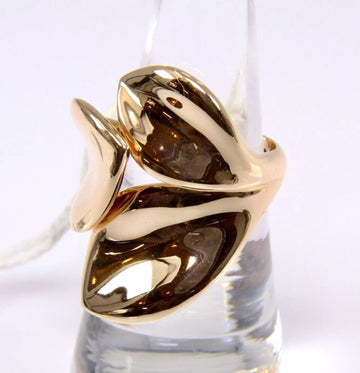 Pasquale Bruni Giardini Segreti Three Leaves 18k Rose Gold Ring