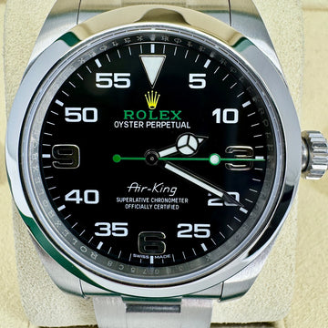 Rolex Air King 40mm MINT BOX PAPERS Black Dial Stainless Steel 2017 Oyster