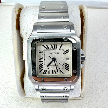 Cartier Santos Galbee BOX PAPERS Silver Dial Stainless Steel Automatic 2319