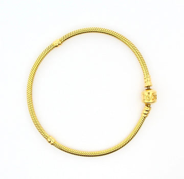 Pandora Moments Snake Chain 14K Yellow Gold Flexible Bracelet 8" Inches