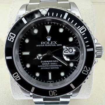 Rolex Submariner Date SWISS Only Dial Black 40mm Steel Oyster 1998 16610