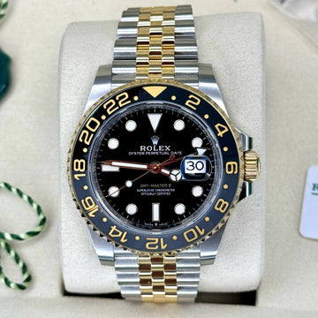 Rolex GMT-Master II 2025 BOX PAPERS Jubilee Two Tone 126713GRNR 18K Gold Steel