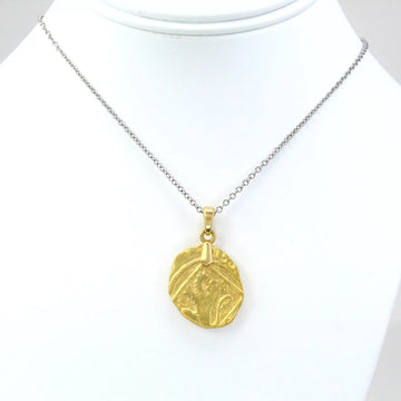 DAVID YURMAN 18K Yellow Gold Mens Shipwreck Coin Amulet Pendant
