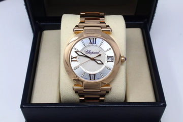 Chopard Imperiale 40 18K Rose Gold Mother of Pearl Dial Amethyst Lugs Automatic