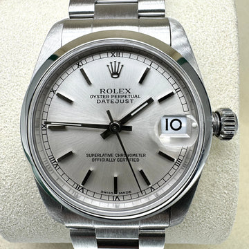 Rolex Datejust 31mm Midsize Silver Dial Oyster Bracelet Steel Smooth Bezel 2000