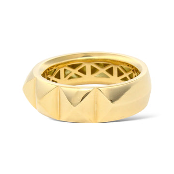 DAVID YURMAN Pyramid Band Ring 6.5 mm 18K Yellow Gold