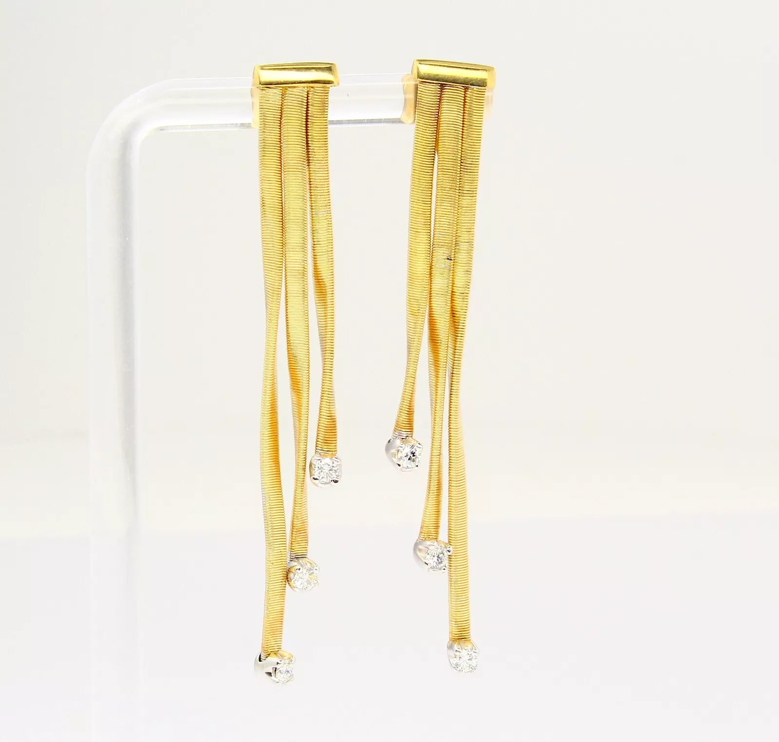 MARCO BICEGO Marrakech Drop Diamond Earrings 18K Yellow Gold Limited Edition