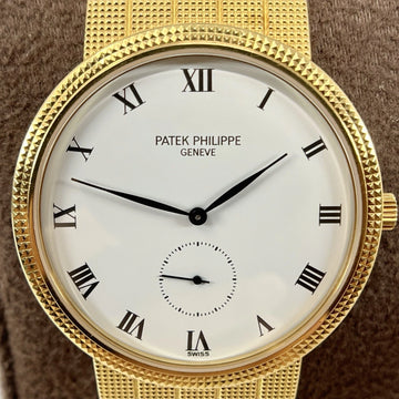 Patek Philippe Calatrava 3919J Hobnail Clous de Paris 18K Yellow Gold Watch