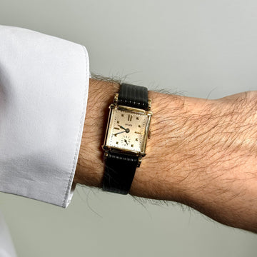 Rolex Antique 14K Yellow Gold Rolex Dress Watch Manual Winding Stonewall Circa