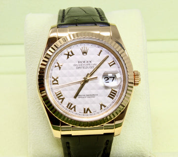 Rolex Datejust 36 mm Ivory Pyramid Dial