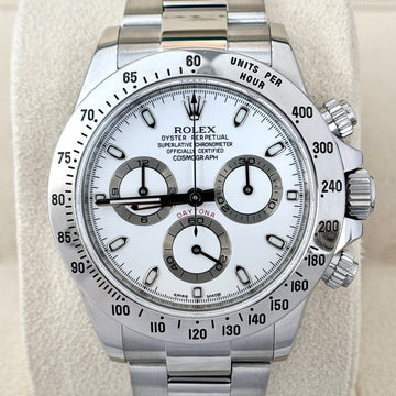 Rolex Daytona Cosmograph Daytona 40mm White Dial APH DIAL 2010 116520 Steel