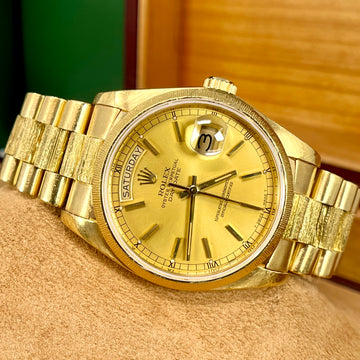 Rolex Day-Date President 36 mm Bark Finish