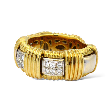 ROBERTO COIN Appassionata Collection Diamonds Ring 18K Yellow Gold