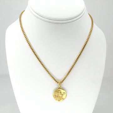 DAVID YURMAN Leo Amulet Diamond Pendant Box Chain 2.7mm 18K Yellow Gold 16 Inch