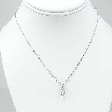0.75 CT Marquise Cut Natural Diamond Solitaire Pendant Necklace 14K White Gold
