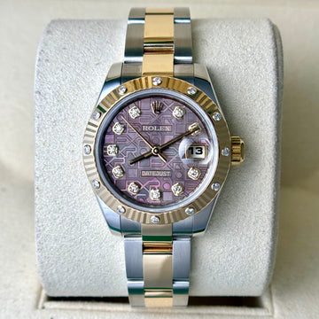 Rolex Lady-Datejust 26mm Two Tone Anniversary Diamond Mother of Pearl Dial 2007