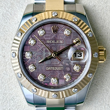 Rolex Lady-Datejust 26mm Two Tone Anniversary Diamond Mother of Pearl Dial 2007