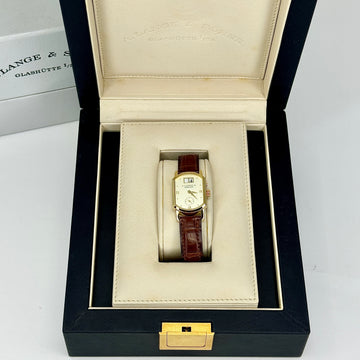 A. Lange & Söhne Arkade MINT BOX PAPERS 18K Yellow Gold Manual Wind Silver Dial