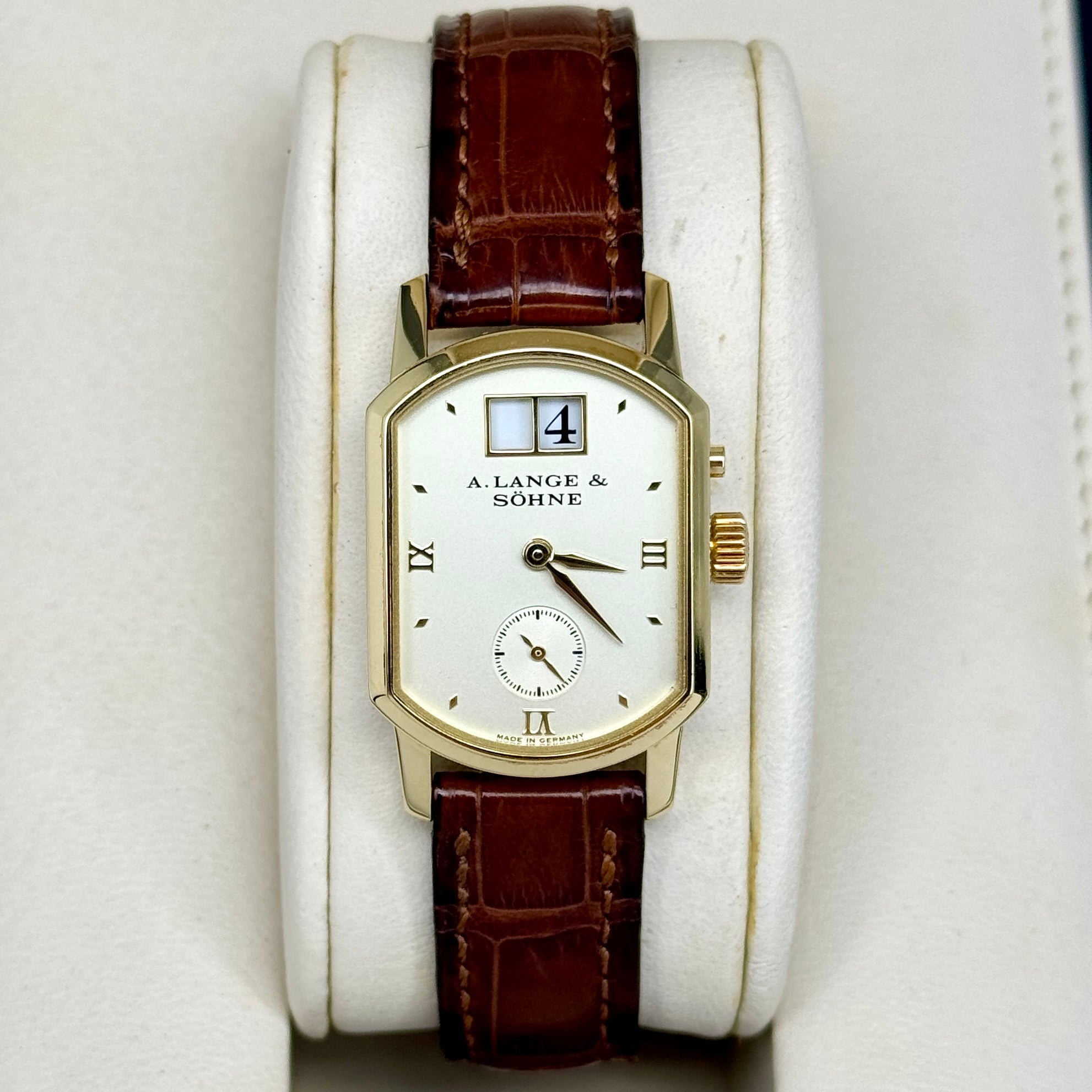 A. Lange & Söhne Arkade MINT BOX PAPERS 18K Yellow Gold Manual Wind Silver Dial