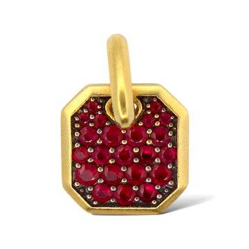 DAVID YURMAN Ruby Roman Amulet Pendant 18k Yellow Gold