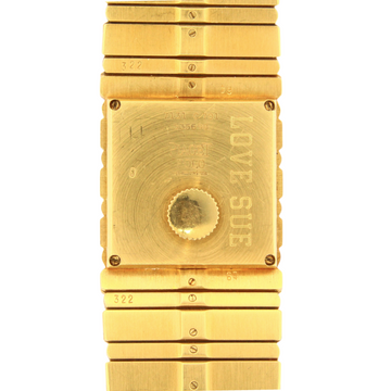 Piaget Polo Men's 25 mm Gold Dial 18K Yellow Gold 8 Inch Long Quartz 7131C701