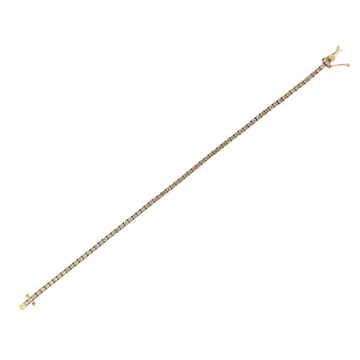 Le Vian 2.25 CT Natural Brown Diamond Tennis Bracelet 14K Rose Gold 7