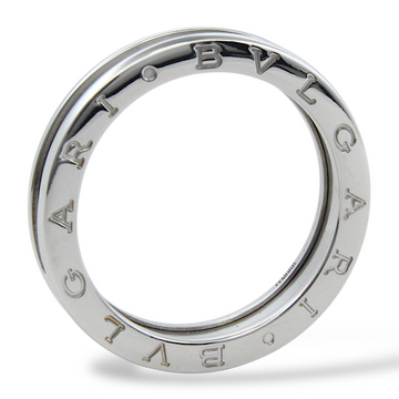 BVLGARI BULGARI B.zero1 Single Band Ring 18K White Gold Size 10 4.9mm