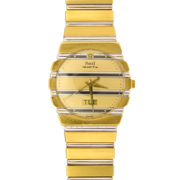 Piaget Polo Day-Date 32 mm Two Tone Zebra 18K Yellow Gold Quartz 15562C701