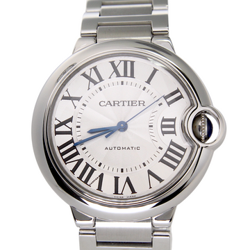 Cartier Ballon Bleu 36mm Silver Dial Automatic Steel Year 2013 Box Papers