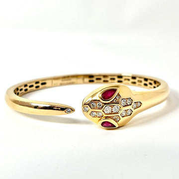 Bvlgari Serpenti Bracelet with Ruby and Diamonds