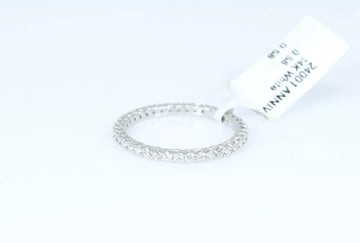 14k White Gold Diamond Band Ring SI1/G 0.58 ctw  1.68 grams