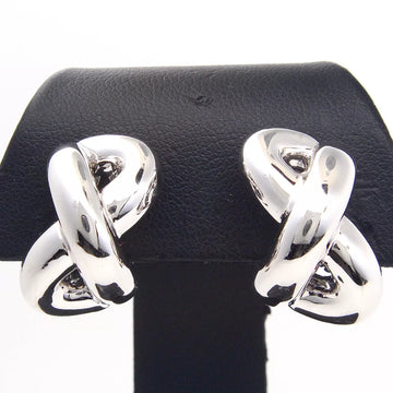 SEAMAN SCHEPPS Sculptural Knot Clip On Earrings 18K White Gold