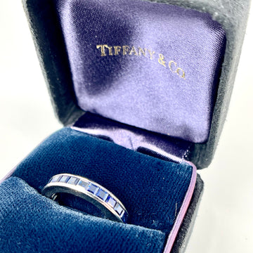 Tiffany & Co Sapphire and Platinum Eternity Band